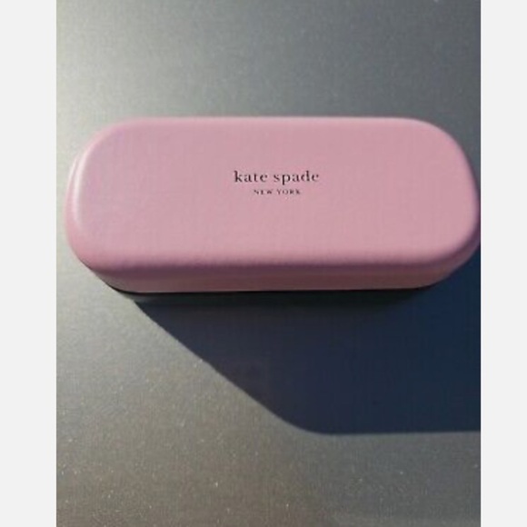 Kate Spade Glasses Case pink and green “So happy to see you” - Picture 1 of 4